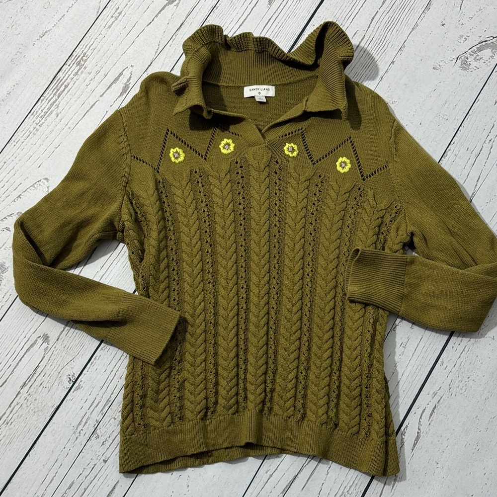 SANDY LIANG by Target Embroidered Sweater Sizw 1X